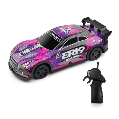 Dodoore Ferngesteuertes Drift Auto, 1:22 2,4 GHz Wiederaufladbares RC Auto Drift Car 4WD mit LED Leuchten, Rennreifen, Ideales RC Drift Car von Dodoore