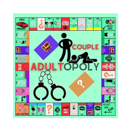 Couple Board Game, Couple Adult Opoly Board Game, Date Night Ideas, Intimacy Deck Cards for Couples, Bedroom Games for Couples, Relationship Card Game, Conversation Cards for Couples. von Doduiu