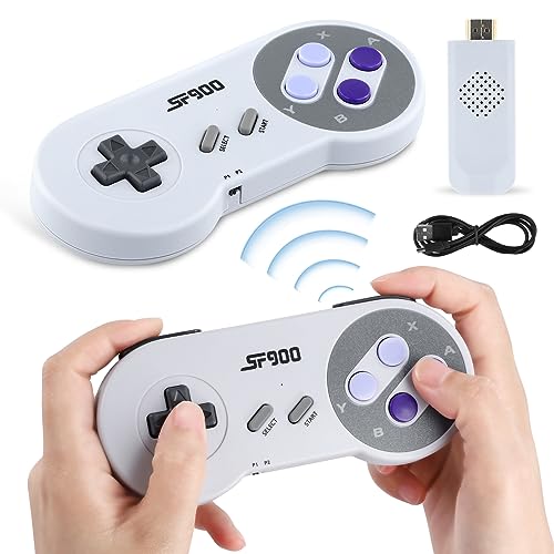 Retro-Konsole Spielkonsole Wireless HDMI-Ausgang System, 50000+ Handheld-Videospiele integrierte drahtlose Controller, Mini Konsole Spielekonsole für Unterwegs Emulator Handheld von DoeDoefong