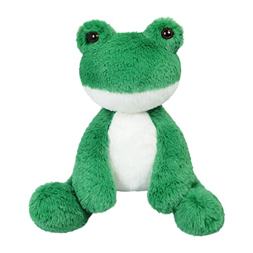 Doindute Grüner Frosch Plüschtier, niedlicher pelziger Frosch Stofftier, weiches kuscheliges Plüschtier Hugger Spielzeug für Jungen Mädchen, Geschenke für Kinder oder Freundin, 8,5 Zoll von Doindute