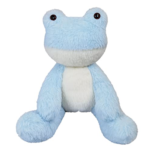 Doindute Hellblau Frosch Plüsch Stofftier Niedlich Pelzfrosch Spielzeug Weiche Kuschelige Plüsch Hugger Spielzeug für Jungen Mädchen Geschenke für Kinder Freundin 8,5 Zoll von Doindute