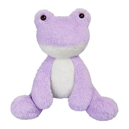 Doindute Lila Frosch Stofftier, 8,5 Zoll Plüsch Frosch Spielzeug, Weiches Kuscheliges Plüsch Hugger Spielzeug für Jungen Mädchen, Geschenke für Kinder oder Freundin von Doindute