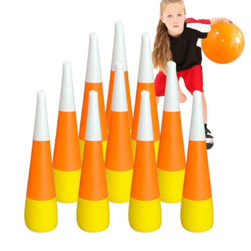 Doiyislem Aufblasbarer, aufblasbares Bowlingspiel im Freien,Bildung Motorikspielzeug - Weihnachten Geburtstag Spiele Aufblasbare Bowling Set Bildung Motorik Spielzeug mit Bowling Pins für Erwachsene von Doiyislem