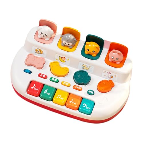 Doiyislem Baby-Klavierspielzeug,Klavier-Babyspielzeug,Niedliches Tier-Musikinstrument, Klaviertastatur-Spielzeug für Kleinkinder - Pädagogische kleine Musikspielzeuge, Klavierspielzeug für Kinder ab von Doiyislem