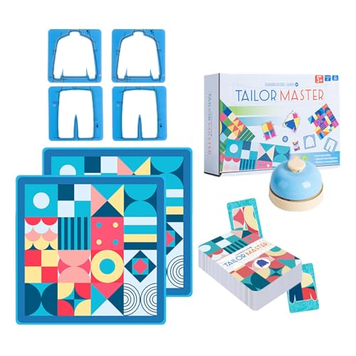 Doiyislem Fabric Tailor Master-Spiel,Tailor Master-Brettspiel, Kinder zeichnen Farbanpassungsspiel, Kinderspielzeug zum pädagogischen Denken, Konzentrationstraining, Zeichnen, Farbabstimmung, von Doiyislem