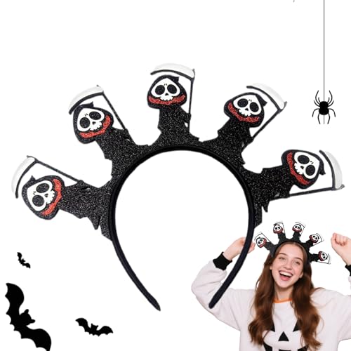 Doiyislem Halloween Stirnband, Haarschmuck, Pailletten Haarreif für Damen Herren Kinder Party Bühnenauftritt Fotomotiv Doiyislem Halloween Stirnband, Haarschmuck, Pailletten Haarreif für Damen Herren Kinder Party Bühnenauftritt Fotomotiv von Doiyislem