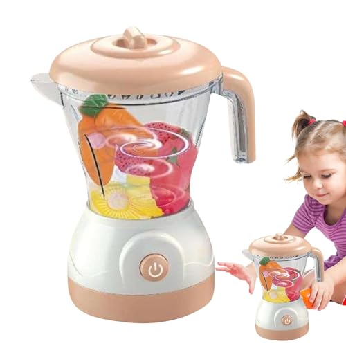 Doiyislem Kindermixer-Spielzeug,Kindermixer,Klarer Kinderspielmixer - Imaginäres Kochen, vorgetäuschte Spielgeräte, niedlicher Mixer mit Licht und Ton zur Entwicklung der Hand-Auge-Koordination von Doiyislem