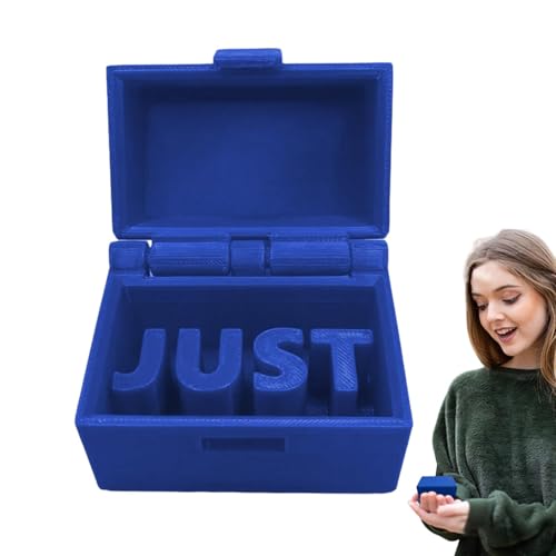 Doiyislem Lustige Streichbox, Lustige Gagbox,Just in Case Prank Stuff Witzbox | Kleine Box mit Wort, lustige Gag-Schatzkiste, Schmuck-Organizer, Schreibtischdekoration, Partyzubehör, Gastgeschenke von Doiyislem