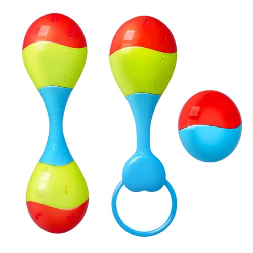 Doiyislem Maracas-Spielzeug für Kleinkinder,Spielzeugrassel Maracas | Handpercussion-Shaker für Kinder | Pädagogisches Handpercussion-Musikinstrument für Entwicklungsspiel und Grifftraining von Doiyislem