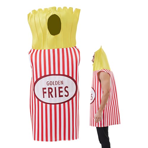Doiyislem Pommes Halloween Kostüm | Rollenspiel Outfit Als Pommes - Lustiges Fastfood Kostüm Karneval Fasching Halloween Outfit Für Erwachsene Rollenspielpartys Feiern Doiyislem Pommes Halloween Kostüm | Rollenspiel Outfit Als Pommes - Lustiges Fastfood Kostüm Karneval Fasching Halloween Outfit Für Erwachsene Rollenspielpartys Feiern von Doiyislem