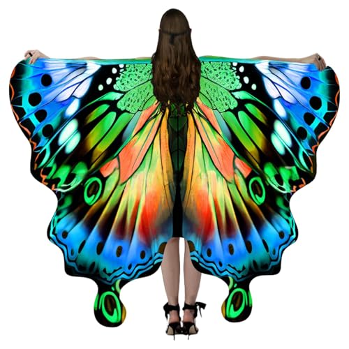 Doiyislem Schmetterlingskostüm für Frauen,Schmetterlingsumhang Halloween Verkleidung | Frauen Umhang Für Rollenspiel Bühne Karneval Fasching Verkleidungsparty Doiyislem Schmetterlingskostüm für Frauen,Schmetterlingsumhang Halloween Verkleidung | Frauen Umhang Für Rollenspiel Bühne Karneval Fasching Verkleidungsparty von Doiyislem