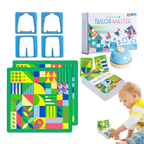 Doiyislem Tailor Master Brettspiel,Tailor Master Spiel,Farblich passendes Tischspiel | Kinderspielzeug zum pädagogischen Denken, Konzentrationstraining, Zeichnen, Farbabstimmung, interaktive von Doiyislem