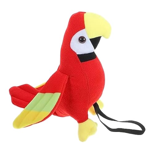 PapageiStofftier - Plüschpuppen Plüschtiere Schulterpirat Papageis, Vogel Stofftier Plüsch Kissen Spielzeug, Plüschvogel Papageis Vogel Plüschtier, Piraten-Papageiens-Requisite Piraten-Kostüm-Zubehör von Doiyislem