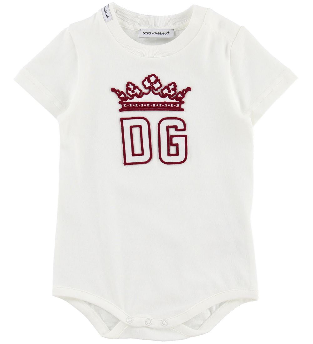 Dolce & Gabbana Body k/ä - Hawaii - Weiß m. Rot - Dolce & Gabbana - 18-24 mt - Body K/Ä Dolce & Gabbana Body k/ä - Hawaii - Weiß m. Rot - Dolce & Gabbana - 18-24 mt - Body K/Ä von Dolce & Gabbana