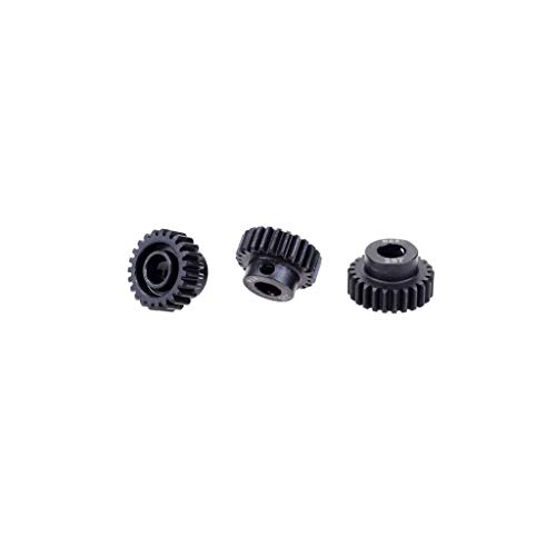 DollaTek 3PCS M0.6 17T-28T Metallritzel Motorgetriebe für 5mm Welle 1/8 RC Automotor Ersatzteile - 20T 21T 22T Getriebe von DollaTek