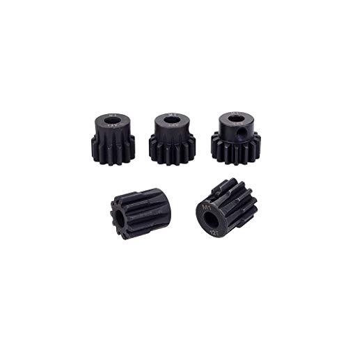 DollaTek 5PCS M1 5mm 11T 12T 13T 14T 15T Ritzel Motorgetriebe für bürstenlosen 1/8 Rc Auto-Motor von DollaTek