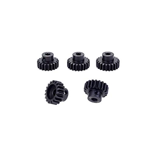 DollaTek 5PCS M1 5mm 18T 19T 20T 21T 22T Ritzel Motorgetriebe für bürstenlosen bürstenlosen Rc Car 1/8 Motor von DollaTek