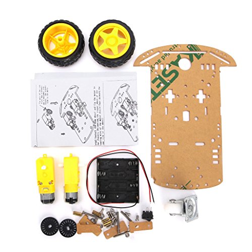 DollaTek Smart Motor Roboter Auto Batterie Box Chassis Kit Geschwindigkeit Encoder für Arduino von DollaTek