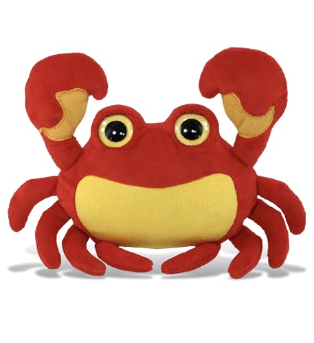 DolliBu Crab Big Eye Plush - Super Soft Stuffed Animal Cute Sea Life Animal Plush Adorable Fluffy Stuffed Animal for Boys Girls Stuffed Zoo Animals Plush Gift for Babies, Kids, Adults - 6 Inch von Dollibu