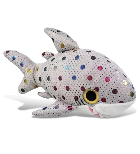 DolliBu Dotted Shark Big Eye Plush - Super Soft Stuffed Animal Cute Sea Animal Plush Adorable Fluffy Stuffed Animal for Boys Girls Stuffed Zoo Animals Plush Gift for Babies, Kids, Adults - 10 Inch von Dollibu