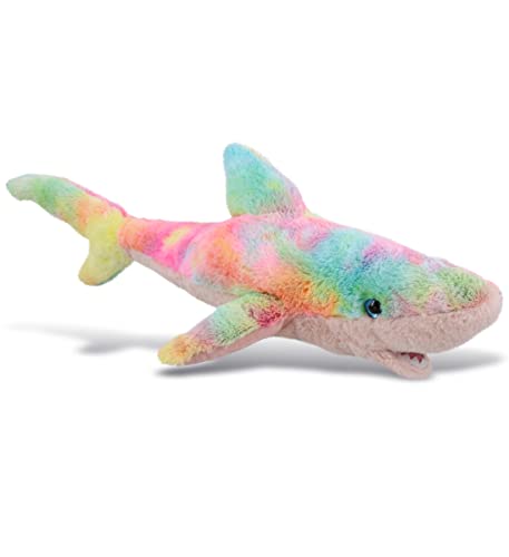 DolliBu Großes Regenbogenhai-Plüschtier - weiches kuscheliges Hai-Plüschtier, entzückendes Spielzeit-Ozean-Plüschtier, niedliche Kuschelgeschenke für Kinder und Erwachsene, 58,4 cm von Dollibu