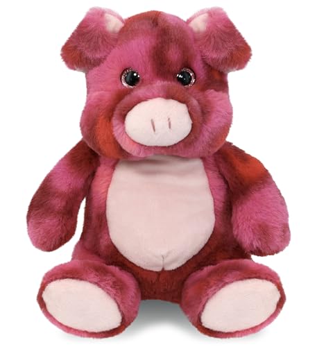 DolliBu Pink Tie-Dye Pig Plush - Super Soft Stuffed Animal Cute Farm Animal Plush Adorable Fluffy Stuffed Animal for Boys And Girls Stuffed Animals Plush Gift for Babies, Kids, Adults - 9 Inch von Dollibu