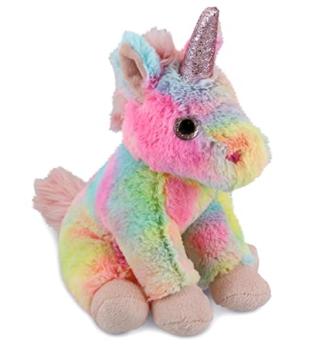 DolliBu Rainbow Unicorn Stuffed Animal - Soft Huggable Unicorn Stuffed Toy, Adorable Playtime Fantasy Plush Toy, Cute Cuddle Gifts for Kids and Adults - 9 Inch von Dollibu