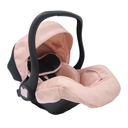 Dolly Tots Puppen-Autositz in Pink & Schwarz | Reise-Autositz für Puppen mit Stauraum | Puppen-Autositz & Reisesitz | Pinker Puppensitz mit geometrischem Design | Puppenwagen, Buggy & Puppenzubehör fü Dolly Tots Puppen-Autositz in Pink & Schwarz | Reise-Autositz für Puppen mit Stauraum | Puppen-Autositz & Reisesitz | Pinker Puppensitz mit geometrischem Design | Puppenwagen, Buggy & Puppenzubehör fü von Dolly Tots