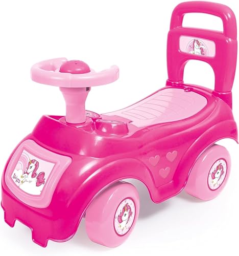 DOLU – 2522 Kinder Einhorn Sit n' Ride Push Along Auto Spielzeug – Pink von DOLU