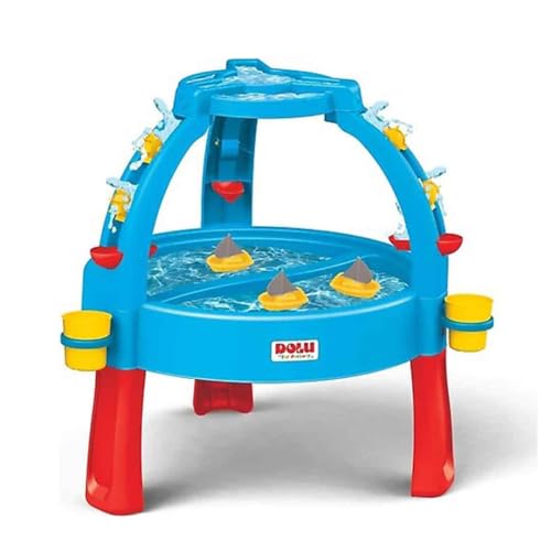 Dolu 3074 Sand and Water Activity Table Spielzeug, Mehrfarbig - 82x98x98 cm, Kinderaktivitätsspielzeug für drinnen und draußen, Aktivitätstisch ideal für Kinder ab 24 Monaten von Dolu