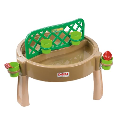 Dolu 3076 4 IN 1 Kinderaktivitätstisch, Kinder Garten Sand- und Wassertisch für Kinder ab 24 Monaten, Kreativitätstisch für die körperliche Entwicklung 65 x 98 x 98 cm von Dolu