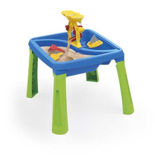 Dolu Sand und Wasser 3-in-1-Kreativitätstisch ab 2 Jahren, Gartenspielzeug, Wassertisch für Kinder, Sandkasten mit Deckel, Sand- und Wassertisch für Kleinkinder von Dolu