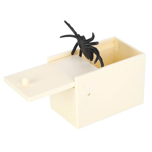 Domary Gefälschte Spinnenbox, Lustiges Trick-Streich-Spielzeug für Halloween, Aprilscherz von Domary