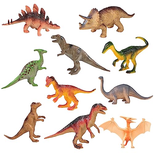 10 Teile/Satz Dinosaurier Modelle Simulation Tyrannosaurus Plesiosaurus Modell Action Figuren Lehre Spielzeug von Domasvmd