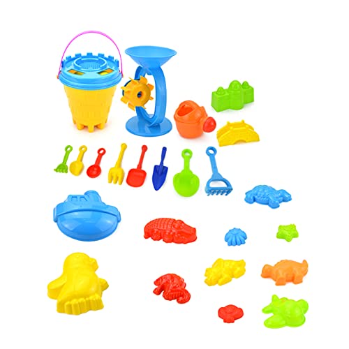 Domasvmd Baby Strandspielzeug Kindertasche Bad Spielset Strandparty Wagen Eimer Sandformen Werkzeug Wasserspiel von Domasvmd