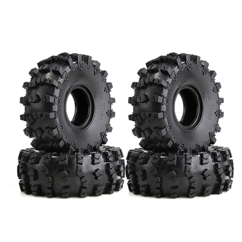 Domasvmd Gummireifen Mud Grapplers Reifen 4PCS Modellautozubehör 1:10 4x4WD SCX10 TRAX4/6 von Domasvmd