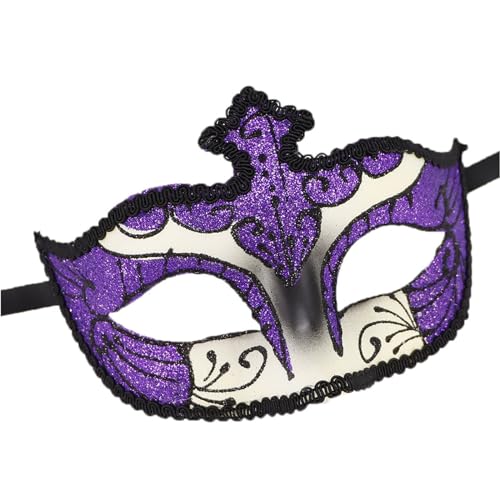 Domasvmd Maskerade Halloween Cosplay Augenmaske Maskerade Halbe für Halloween Kostüm Maskerade Party Abschlussbälle von Domasvmd