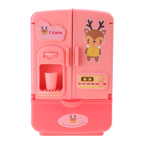 Domasvmd Miniatur Modell Kühlschranks Küchenzubehör Realistisches Spielset Miniatur Kühlschrankmodell Französischer Tür von Domasvmd