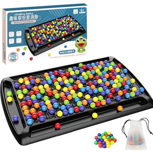 Intellektuelles Schachbrett- Dual Duel, 240 Chess Pieces Intellectual Chessboard, Rainbow Ball Puzzle Elimination Spiel, Interaktives Strategiespiel Für Kinderund Erwachsene, Familienspiel (240pcs) von Domioey