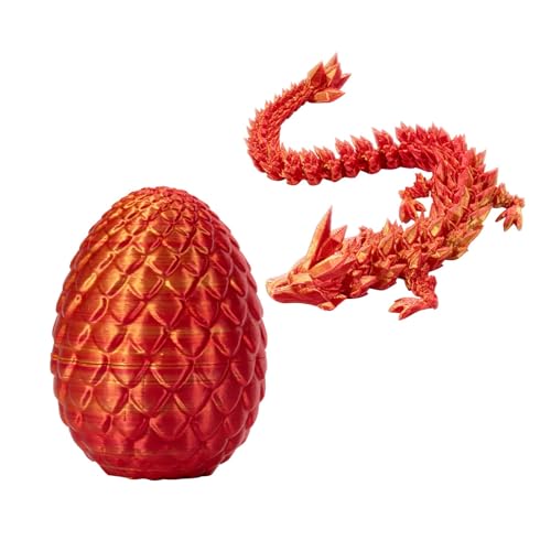 Überraschungs-Drachenei Mit Drache Im Inneren Geschenke, Spielzeug Realistische Realistische Beweglicher Drachen, Fidget-Spielzeug Perfekt Für Weihnachten Ostern Geburtstage Deko Stressabbau (C) von Domioey