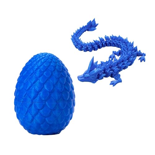 Überraschungs-Drachenei Mit Drache Im Inneren Geschenke, Spielzeug Realistische Realistische Beweglicher Drachen, Schreibtischspielzeug Drachen Ornament für Autos, Büros, Häuser (L) von Domioey