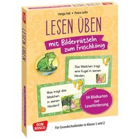 Lesen üben mit Bilderrätseln zum Froschkönig. 34 Bildkarten zur Leseförderung von Don Bosco Medien GmbH