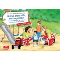 Notfall, Erste Hilfe, Rettungsdienst. Von den Aufgaben der Ersthelfer und was Kinder tun können. Kamishibai Bildkartenset von Don Bosco Medien GmbH