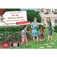 Wo der Ketchup wächst. Wie die Tomate keimt und reift. Kamishibai Bildkartenset von Don Bosco