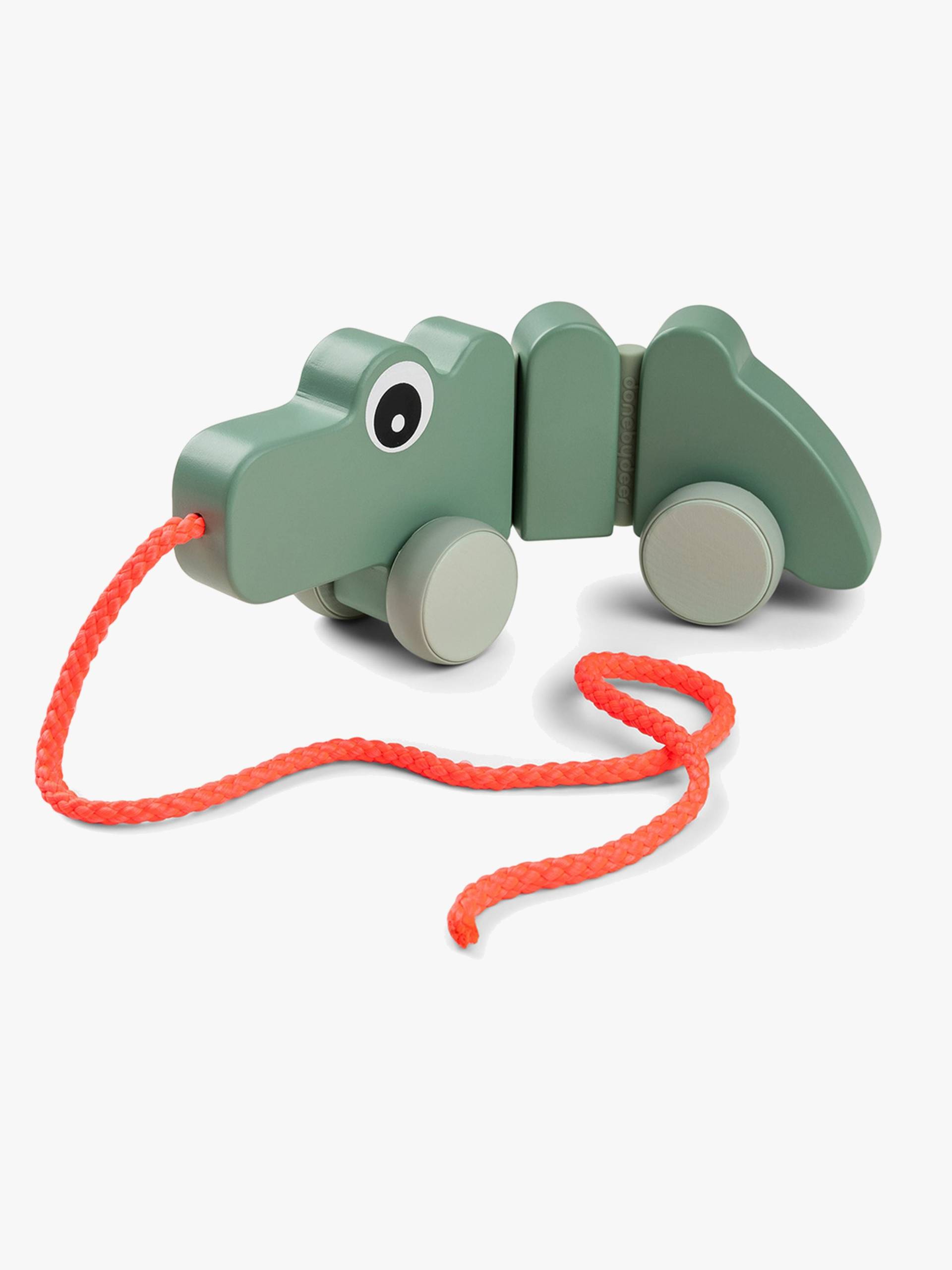 Done By Deer Nachziehspielzeug Krokodil, Grün Done By Deer Nachziehspielzeug Krokodil, Grün von Done By Deer