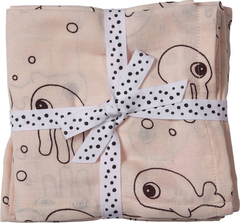 Done By Deer Swaddler Sea Friends 120x120 2er-Pack, Powder von Done By Deer