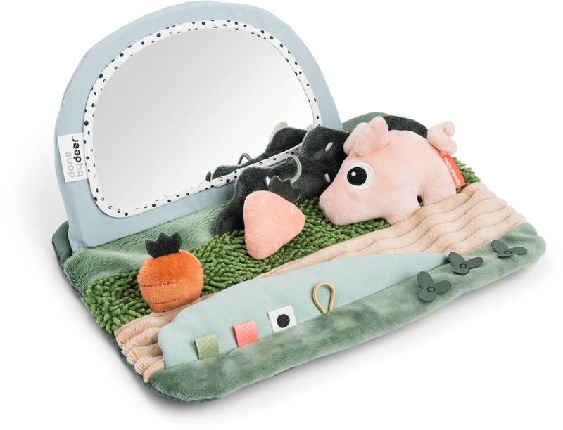 Done By Deer Tiny Farm Tummy Time Mirror Aktivitätsspielzeug, Babyspielzeug von Done By Deer