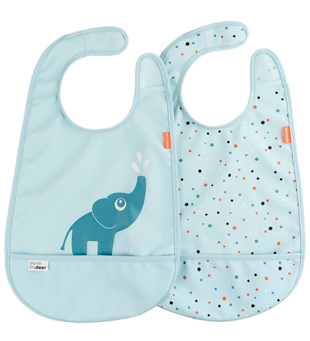 Done By Deer Lätzchen - 2er-Pack - Elphee - Blau - Done by Deer - One Size - Lätzchen Done By Deer Lätzchen - 2er-Pack - Elphee - Blau - Done by Deer - One Size - Lätzchen von Done by Deer