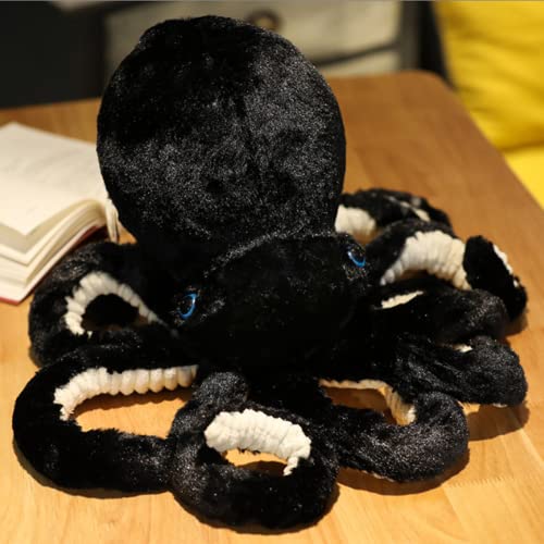 66CM Octopus gefüllte Tiere Octopus Plüsch Puppe Spielzeug Octopus gefüllte Spielzeug Geschenk für Kinder und Liebhaber zum Geburtstag, Weihnachten, Valentinstag, Home Decoration Geschenke (schwarz) von DongAi