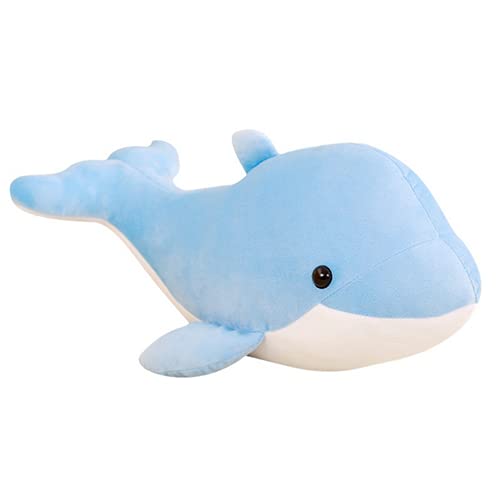 Weiche Delfin gefüllte Tier Spielzeug Kissen, gefüllte Spielzeug Geschenke für Mädchen und Jungen, Baby Spielzeug (19.6 Zoll/50 cm) (blau) (blau) von DongAi